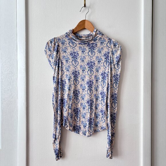 LoveShackFancy Vienna Turtleneck Top - Picture 2 of 7